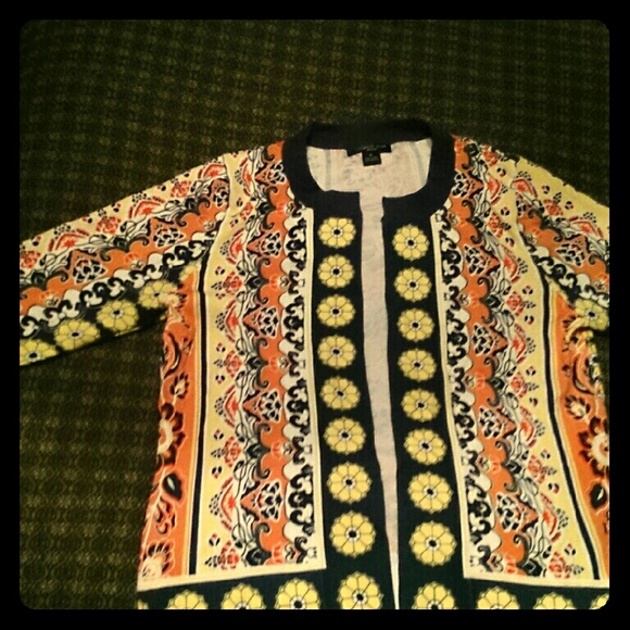 Beautifully patterned,  colorful cardigan