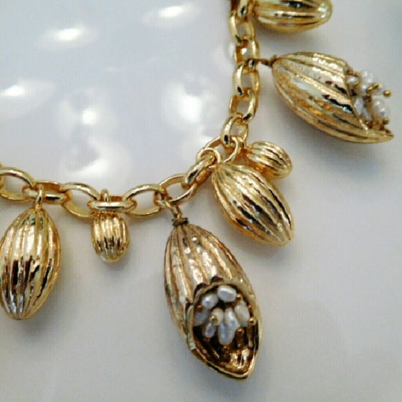 Cocoa Charm Bracelet w/Pearls - Picture 2 of 5