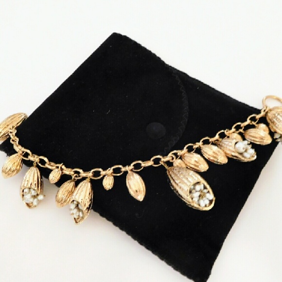 Cocoa Charm Bracelet w/Pearls - Picture 3 of 5