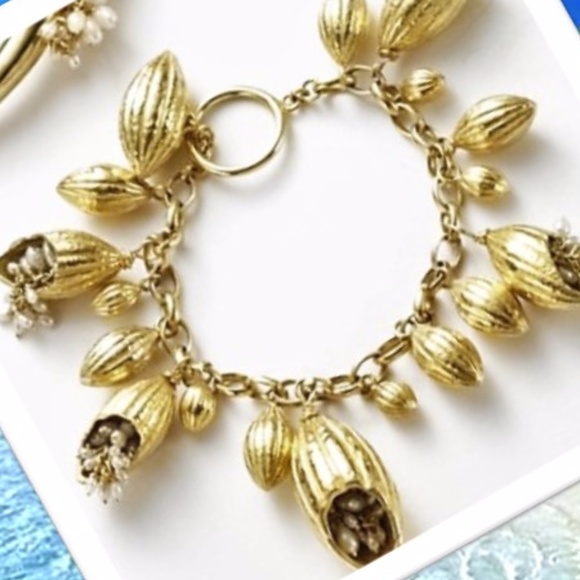 Cocoa Charm Bracelet w/Pearls - Picture 5 of 5