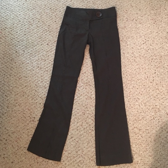 Dark Brown BEBE Linen pants.