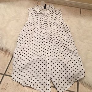 Polka dot blouse
