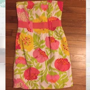 Lilly Pulitzer Strapless Dress Size 4