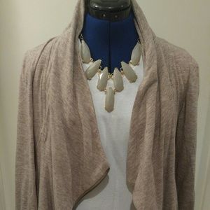 Zipped Jersey Cardigan