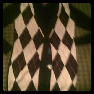 Argyle cardigan