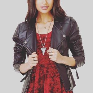 ✨LOWEST PRICE✨ NEW Vegan-leather Moto Jacket