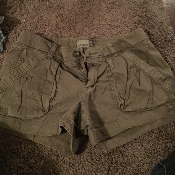 Dark greenish khaki shorts