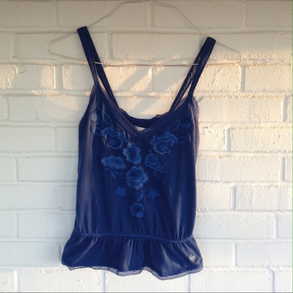 Embroidered Flowers Tank Top