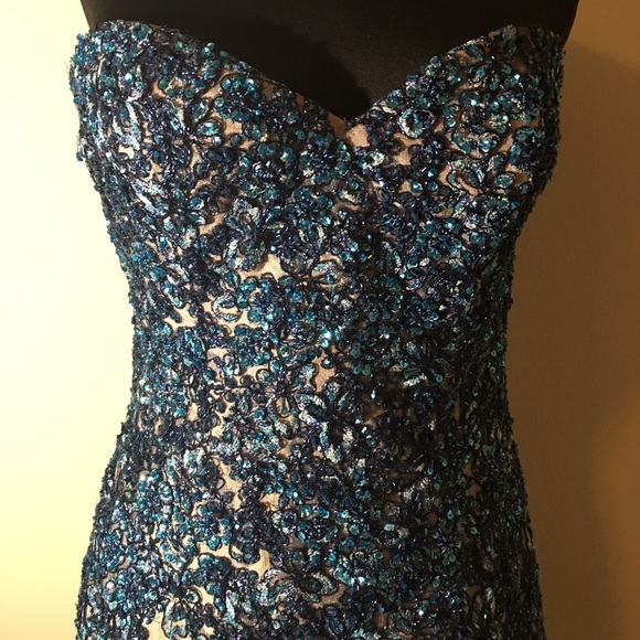 Rhinestone Prom Dress - Picture 2 of 3