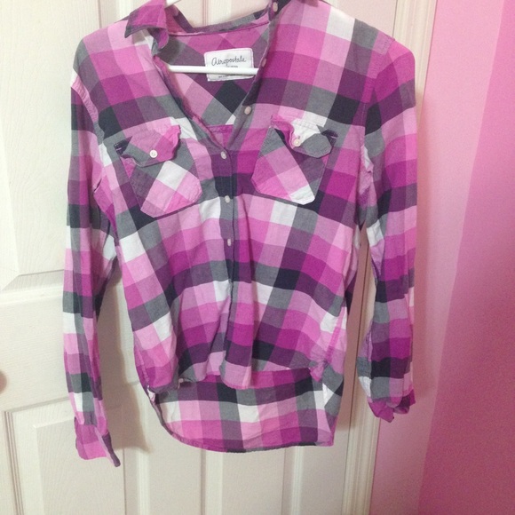 Aeropostale Medium Plaid Shirt