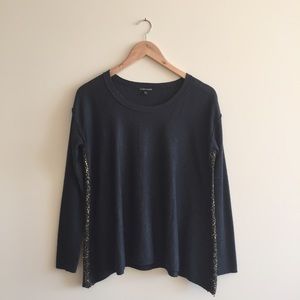 Ellen Fisher merino wool sweater with sequins.