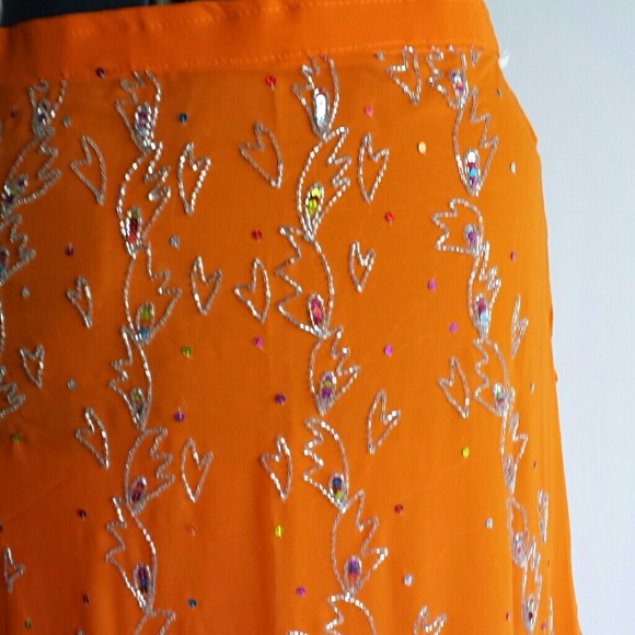 s Plus and Standard Orange skirt - Picture 2 of 4