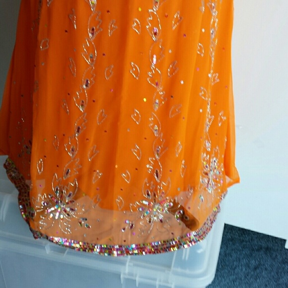 s Plus and Standard Orange skirt - Picture 3 of 4