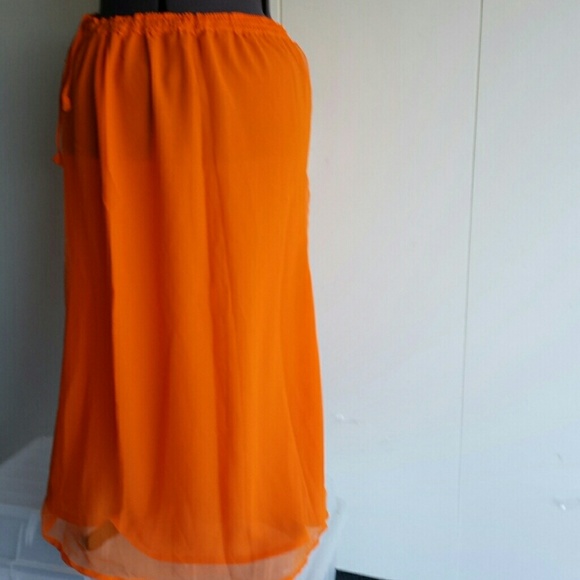 s Plus and Standard Orange skirt - Picture 4 of 4
