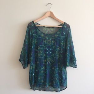 100% silk flowing top by Ella Moss EASTER SALE🐰🐣