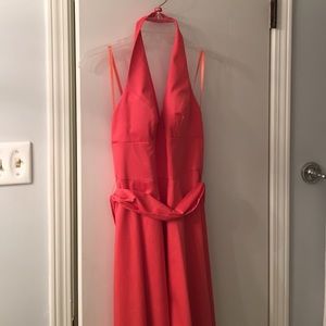 Peach halter dress