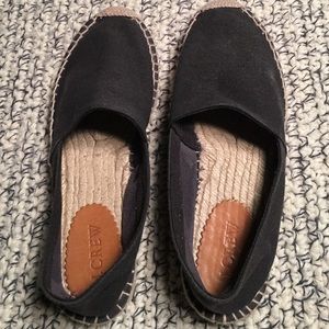 Black canvas JCrew spadrilles