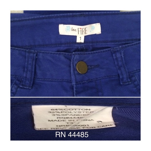 Love Fire 💙 Royal Blue Jeans - Picture 4 of 4