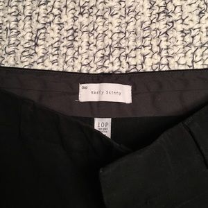 Black 95%cotton 5% viscose straight leg pants