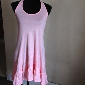 Fuschia Racerback Top Beach Sundress Sheer- NEW!