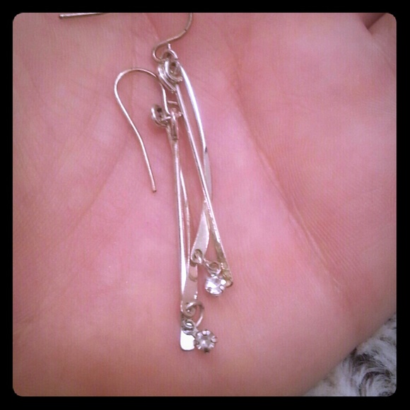 Silver earrings