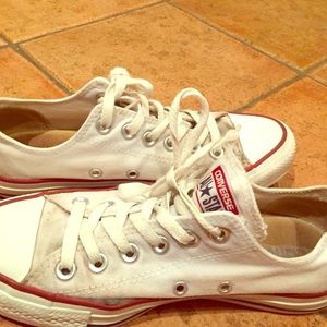 White low top converse