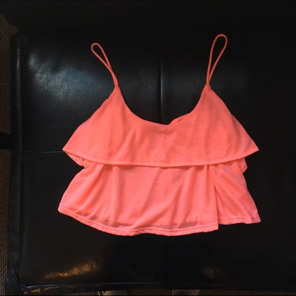 Coral Crop Top 🌸