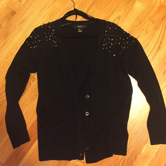 Studded Shoulder Cardigan