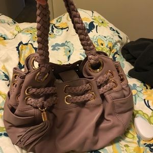 Dusty purple leather Michael Kors bag