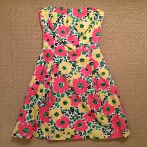 💚💛💗Strapless Lilly Pulitzer dress - sz 6