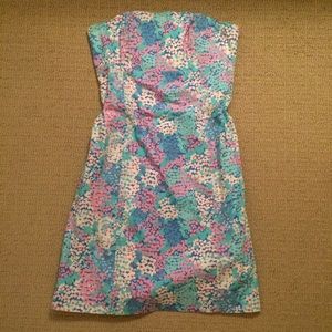 💙💗💜Strapless Lilly Pulitzer dress - sz 4