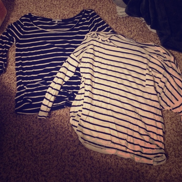 2 striped shirts
