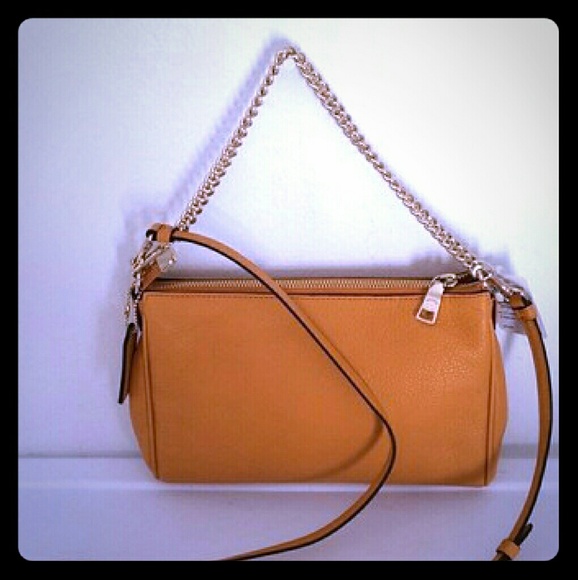 COACH:Pebble Leather Orange Peel Cross Body NWT