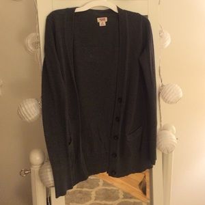 Mossimo grey/black oatmeal button cardigan