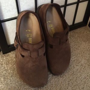 Birkenstock Women's London Leather Clogs, Size 36.
