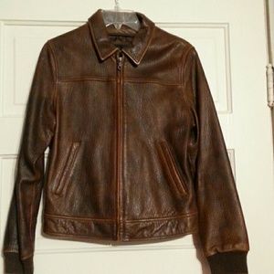 Wilsons brand soft brown leather jacket