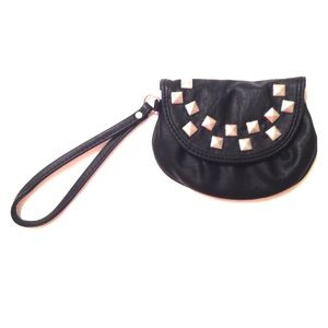 Black Studded Wristlet