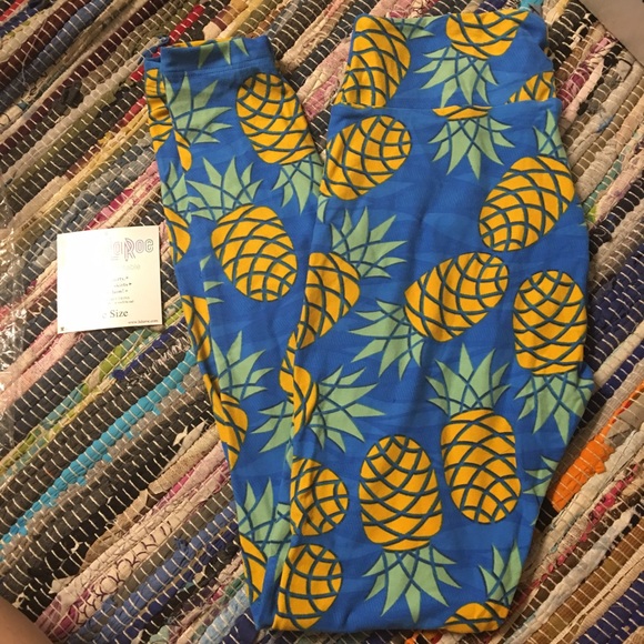 Nwt pineapples Lularoe leggings
