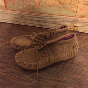 Tan Moccasins Size 8