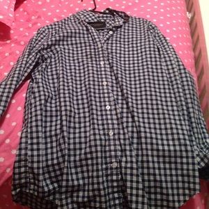 BANANA REPUBLIC GINGHAM BUTTON DOWN