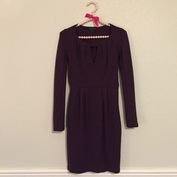 French connection plum color dress
