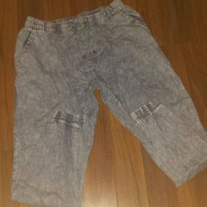 Stone wash joggers