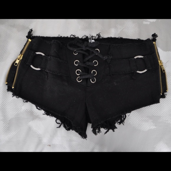 Lace Up Booty Shorts