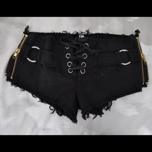 Lace Up Booty Shorts