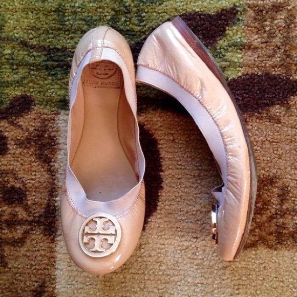 Tory Burch nude Caroline flats