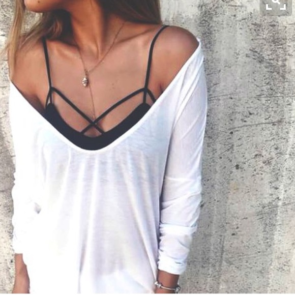 Vivacouture Tops - Black caged Bralette