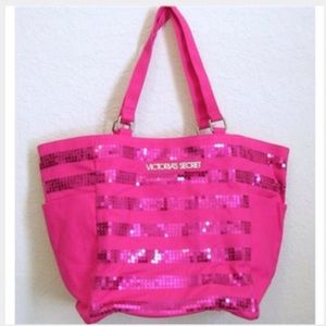 Vs glittery tote bag.