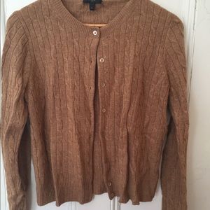 Brown cardigan J. Crew