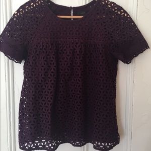 Cute top from J.Crew, dark purple