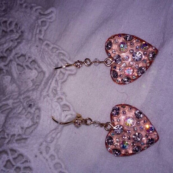 Rare Betsey Johnson Lucite pink hearts bundle